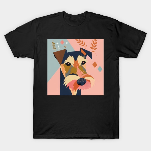 70s Welsh Terrier Vibes: Pastel Pup Parade T-Shirt by NatashaCuteShop